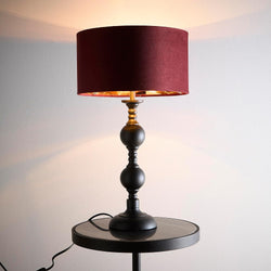 Red and Black Modern Table Lamp