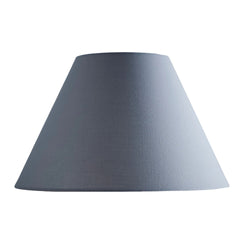Britalia BRL12LICOOLIE/GRE Grey Linen with White Inner Vintage Coolie Lamp Shade - 30cm Diameter