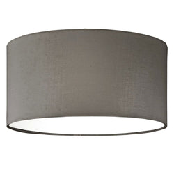 Grey Drum Lamp Shade with Diffuser