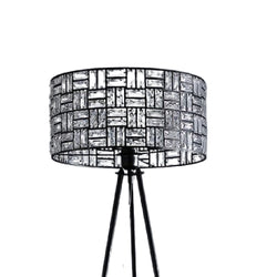 Black and Crystal Floor Lamp