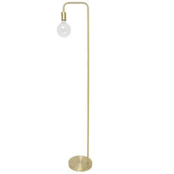 Britalia BRLCAITLINSB/FL Satin Brass & Gold Metal Vintage Floor Lamp 