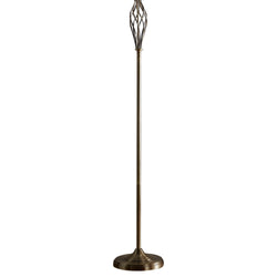 Antique Brass Barley Twist Floor Lamp