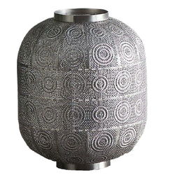 Britalia BRLENVASN/TL Satin Nickel Geometric Moroccan Design Modern Basket Table Lamp