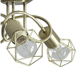 Gold 3 Lamp Ceiling Light