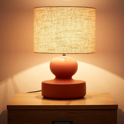 Modern sculpture table lamp with Shade