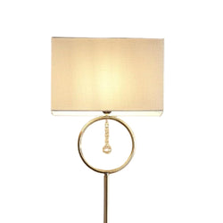 Gold and Cream Floor Lamp