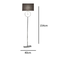 Polished Chrome Modern Floor Lamp