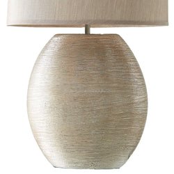 Gold Textured Pottery Table Desk Light