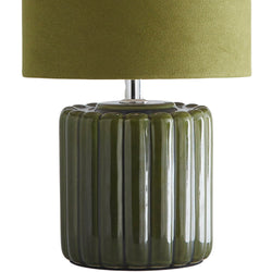 Green Pottery Table Desk Light