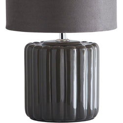 Grey Pottery Table Desk Light