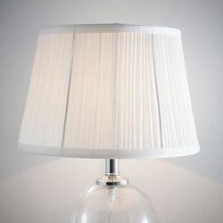 White Pleated lamp shade