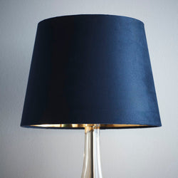Navy Blue velvet Easy fit pendant shade