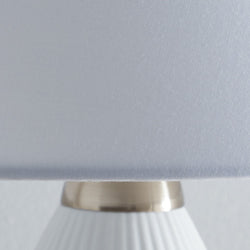 White Linen Lampshade